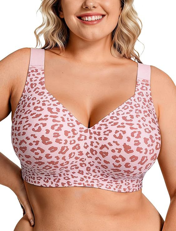Plunge Bra Push Up - Plus Size Wireless Jelly BH Dames