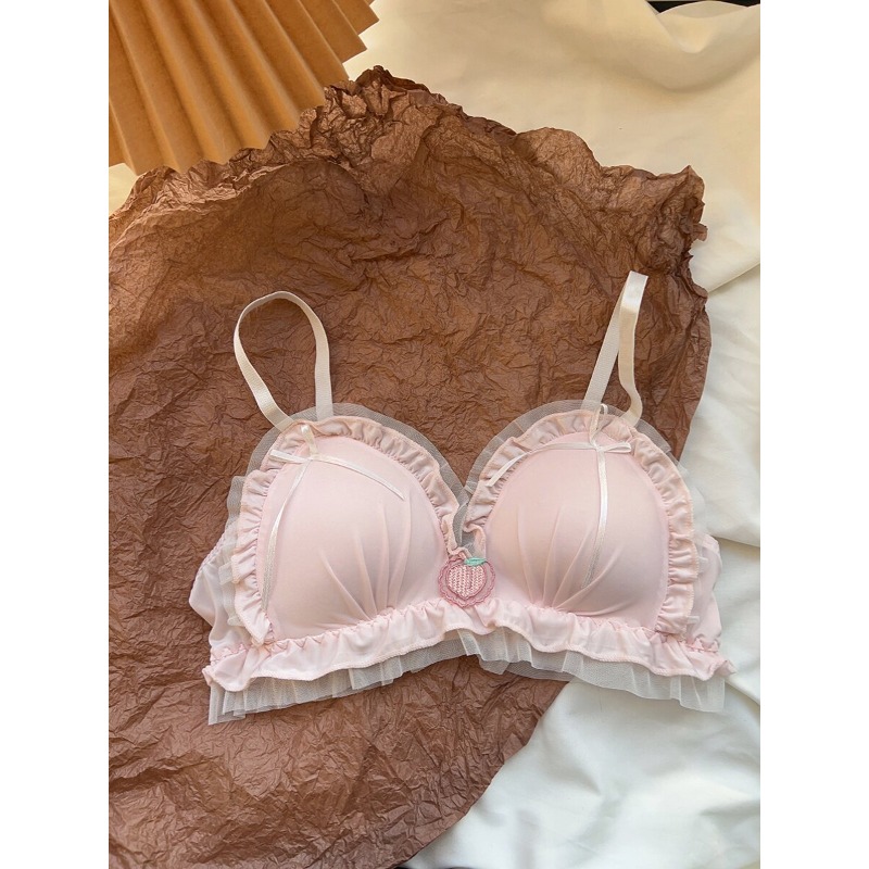 Sleep Bra Bralette - Zoete driehoekige bralette-set zonder beugel, dunne