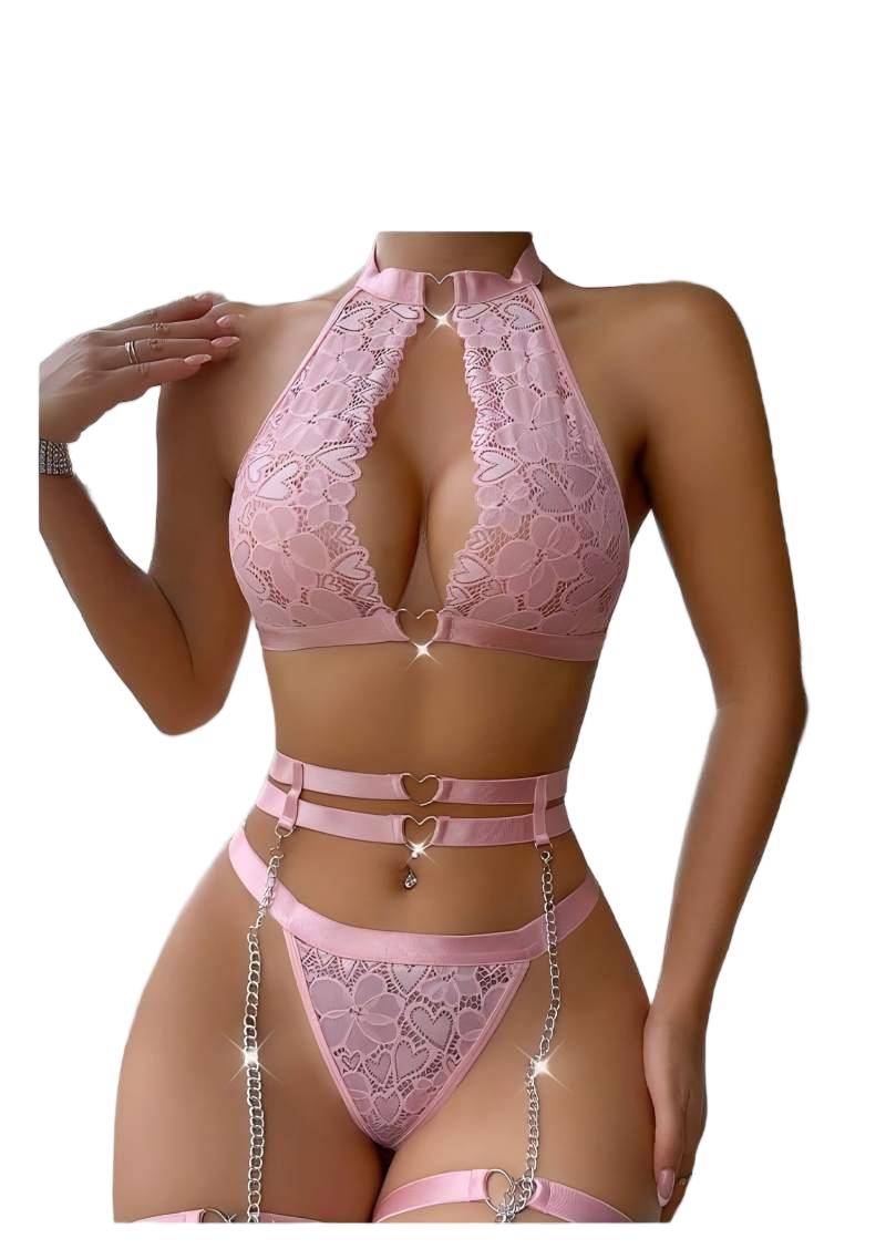 Sexy lingerie set push-up kant - Plunge Bra Push Up recensie en prijs