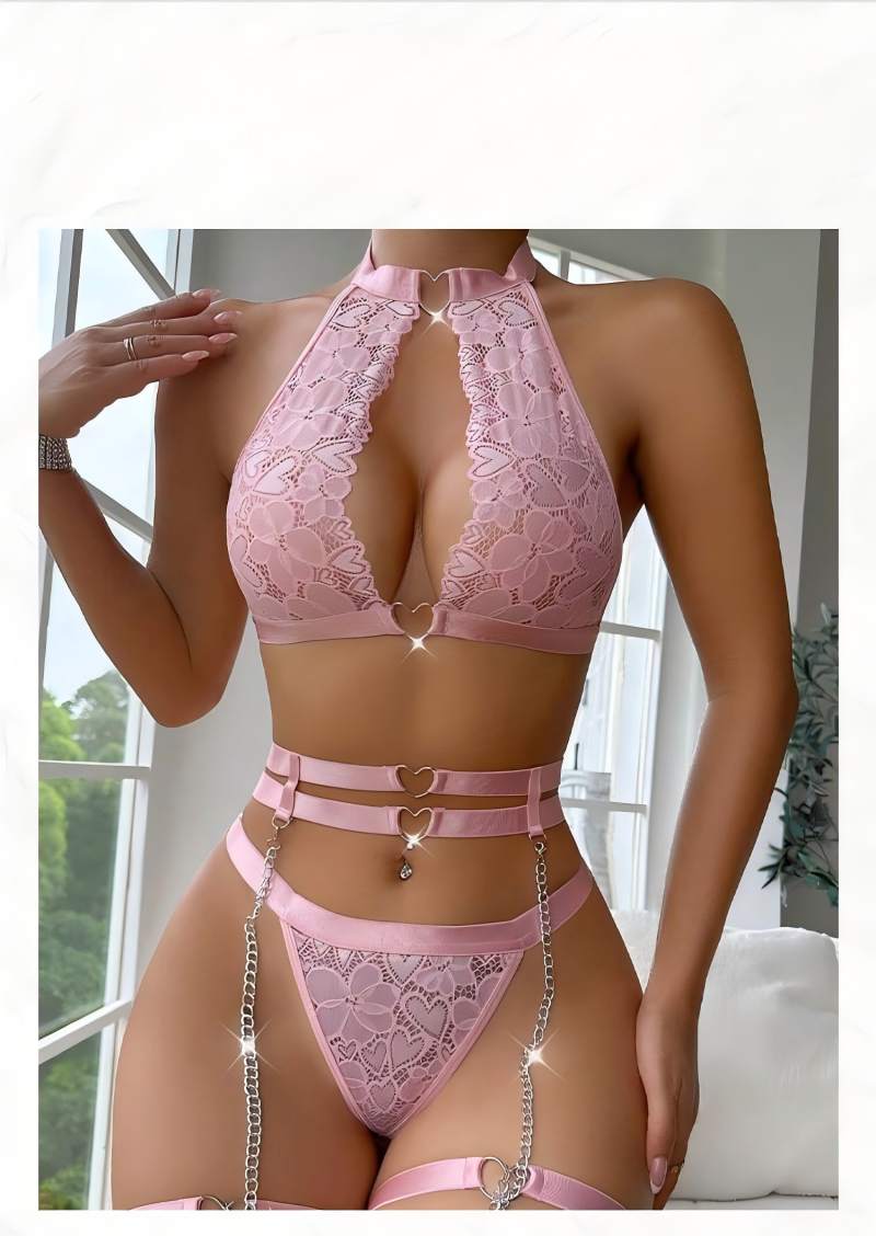 Sexy lingerie set push-up kant - Plunge Bra Push Up recensie en prijs