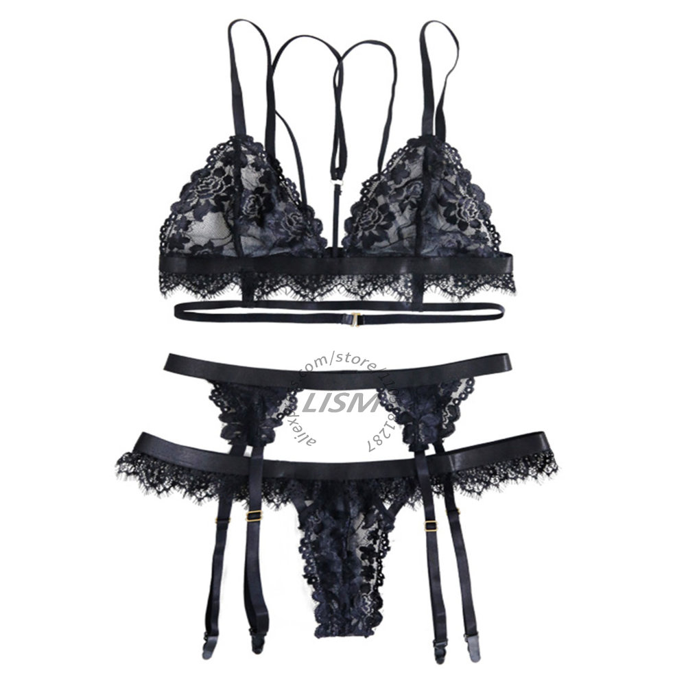 LISM Zwarte wimperkantlingerie - Lace Bralette Set recensie en prijs