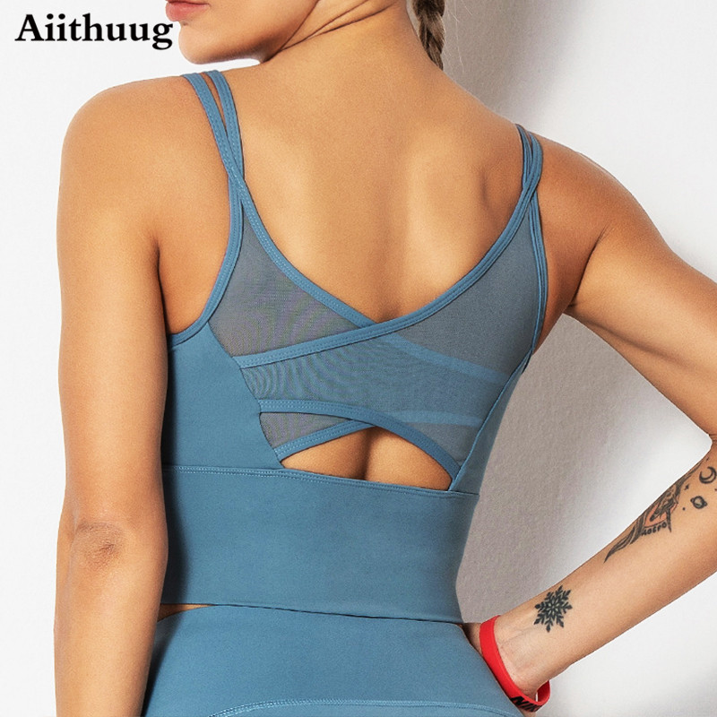 Aiithuug Yoga Bh Fitness Shirt - Sports Bra Racerback recensie en prijs
