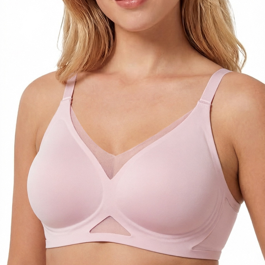 Naadloze, draadloze bh voor da - Sheer Mesh Bra recensie en prijs